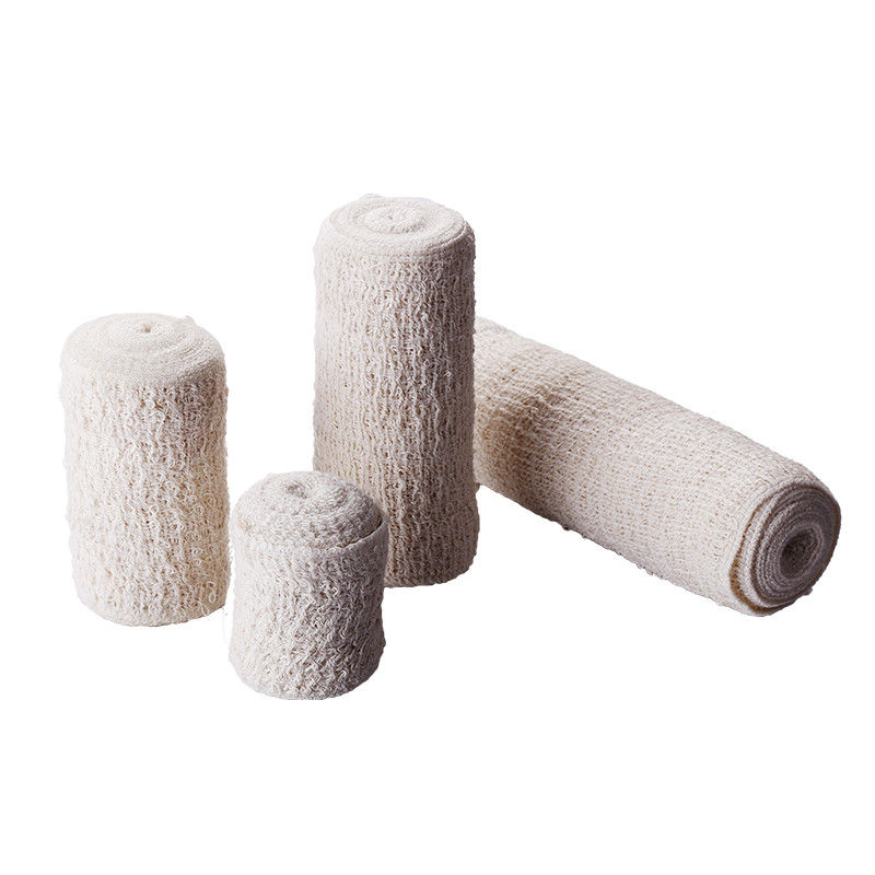 Original White Medical Bandage  Wrap Breathable Stretch Spandex And Cotton Disposable Crepe Bandage Roll